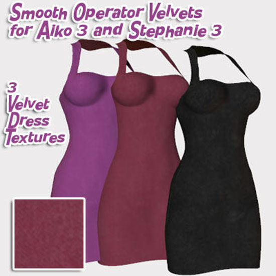 Picture of Smooth Operator Velvet Dress Textures for Aiko 3 : A3SP3SmoothOVelvet