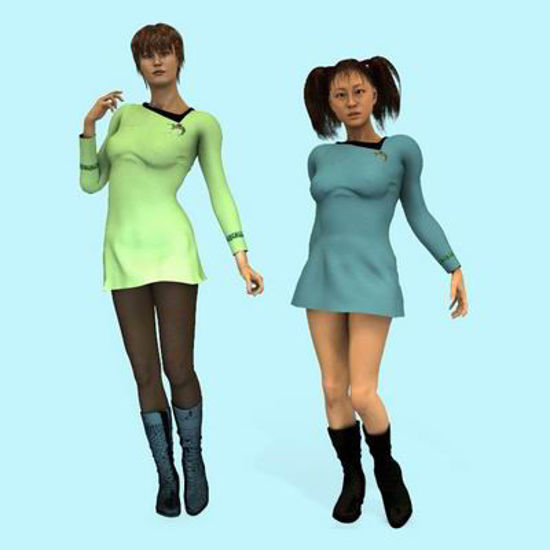 Picture of Space Fleet Officer for Akiko 3 - Poser / DAZ 3D ( A3 )