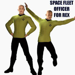 Space Fleet Officer for Rex - Poser Rex