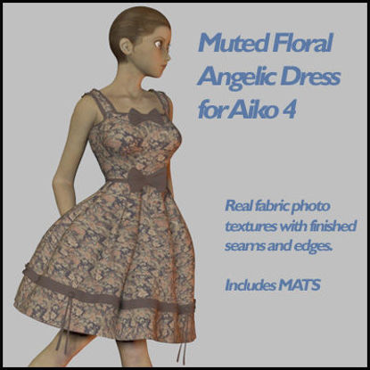 Picture of Muted Floral Angelic Dress for Aiko 4