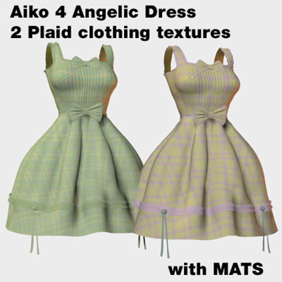 Picture of Aiko 4 Plaid Angelic Dress Clothing Texture Variations