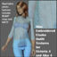Picture of Blue Embroidered Etsuko Outfit Textures for Victoria 4 and Aiko 4