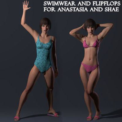 Picture of Swimwear and Flip Flops for Anastasia and Shae