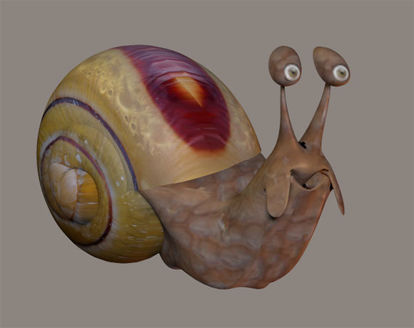Picture of Dubby the Cartoon Garden Snail