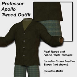 Professor Apollo Tweed Suit Outfit