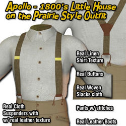 Apollo 1800's - Little House on the Prairie Style Outfit