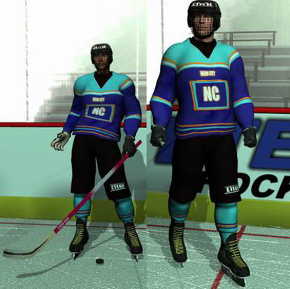 Picture of Ice Hockey Uniform for Poser - Required Textures