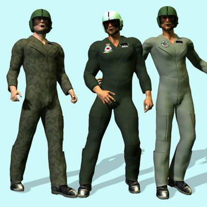 Picture of Flightsuit 2005 for Stephanie 3 - Poser / DAZ 3D ( SP3 )