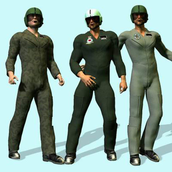 Picture of FlightSuit 2005 for Poser - Required Textures
