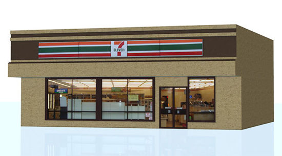 Picture of Convenience Store Building Model with Movements