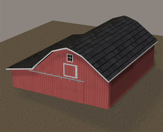 Picture of Farm Barn Model with Movements
