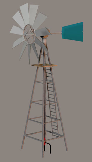 Picture of Farm Water Pumping Windmill