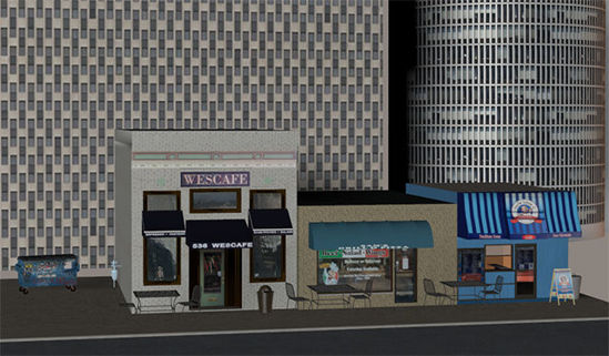 Picture of Low Polygon Background Skyscraper Models