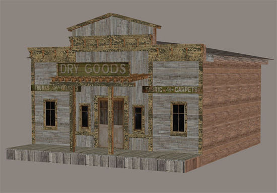 Picture of Old West Dry Goods Store Building Model