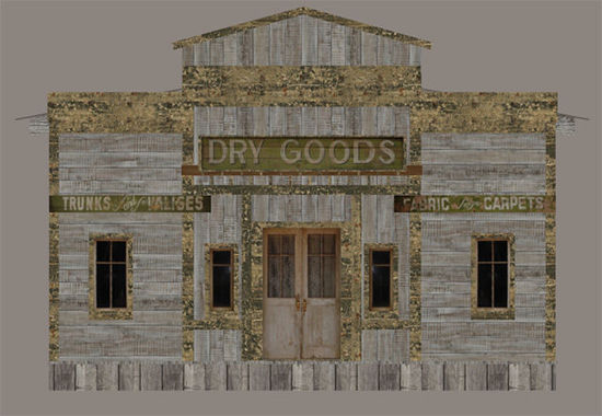 Picture of Old West Dry Goods Store Building Model