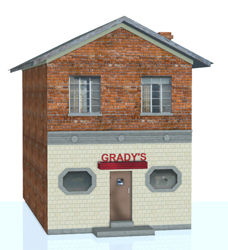 Small Town Bar / Pub Building Model