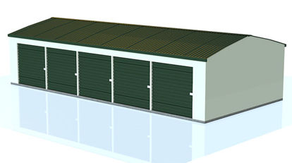 Picture of Mini-Storage Building Model - Poser and DAZ Studio Format