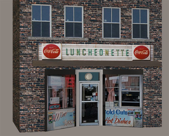 Picture of Luncheonette Building Facade Model