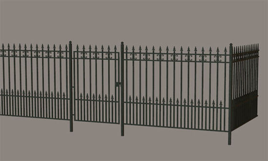 Picture of Modular Wrought Iron Fence Model