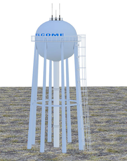 Picture of City Water Tower Model