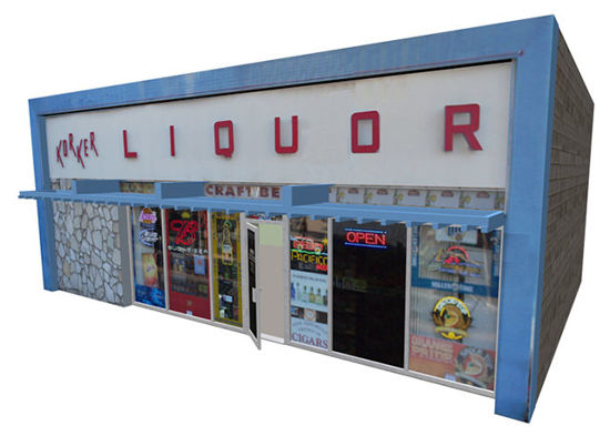 Picture of Liquor Store Building Model with Movements