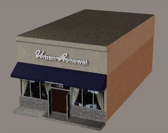 Picture of Retail Store Building Model With Movements