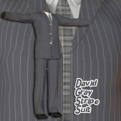 Picture of Gray Stripe Suit for David