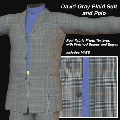 Picture of Gray Plaid Suit for David
