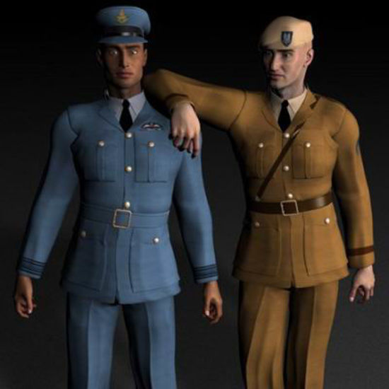 Picture of RAF and Army uniform for David