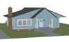 Picture of Complete 1940's Bungalow House Model with Movements - PWBungalowDISPmaps