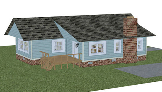 Picture of Complete 1940's Bungalow House Model with Movements - PWBungalowDISPmaps
