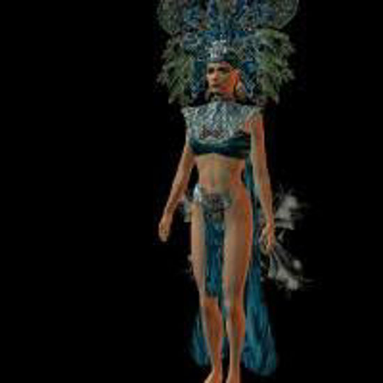 Picture of Flight Assitant Outfit, Aztec Outfit, Bustier Outfit and Evening Gown Outfit - aztec