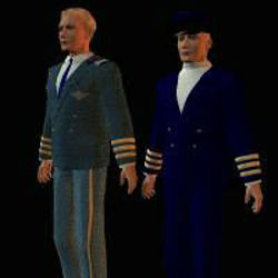 Aircraft Interior, Captains, Foyer and Romeo - captains