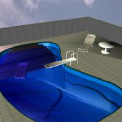 Sun Bed, Swimming Pool, Swinging Gong and Tennis Table - swimmingpool