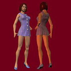 Bra & Panties, Buttonfront Dress, Dungaree Skirt and Flared Mini Dress - buttonfrontdress