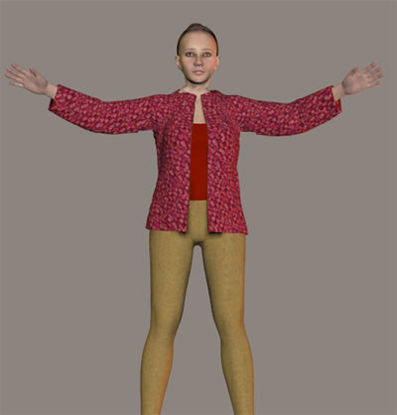 Picture of ODF Antonia WM (weight-mapped) Poser Figure : Antonia-WM_File_1