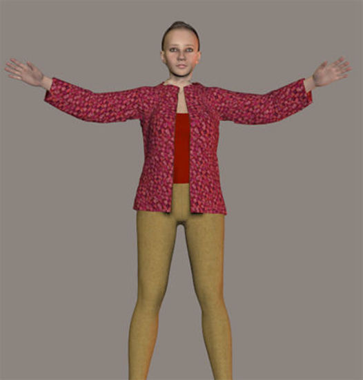 Picture of ODF Antonia WM (weight-mapped) Poser Figure : Antonia-WM_File_2