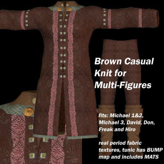 Picture of Brown Casual Knight for Multiple Figures