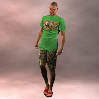 Picture of David Summer Dynamic Clothing - Poser / DAZ 3D David