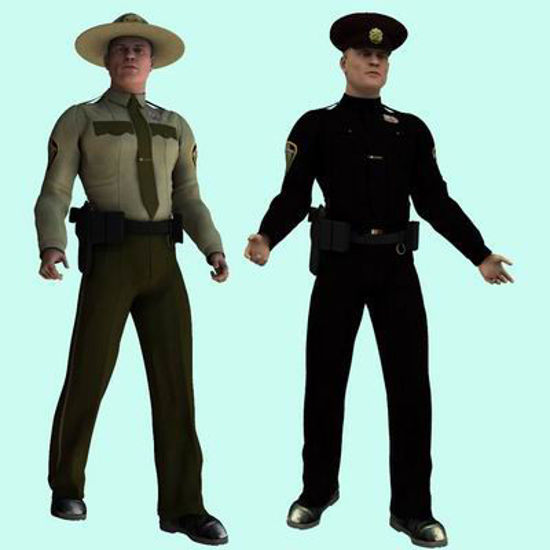 Picture of US Cop for Michael 3 - Poser / DAZ 3D ( M3 )