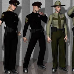 US Cop for Stephanie 3 - Poser  / DAZ 3D ( SP3 )