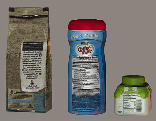 Picture of Coffee Bag and Condiments Models