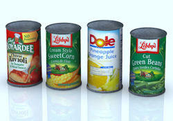 Canned Goods Food Models Set 1