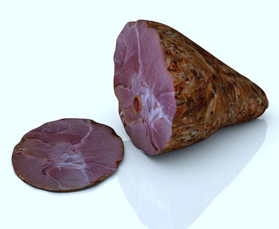 Picture of Holiday Ham and Ham Slice Food Models