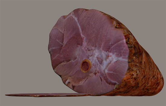 Picture of Holiday Ham and Ham Slice Food Models