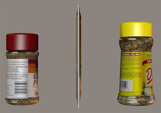 Picture of Three Seasoning Condiment Food Models