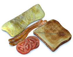 Breakfast Food Models Set 3 - Poser and DAZ Studio Format
