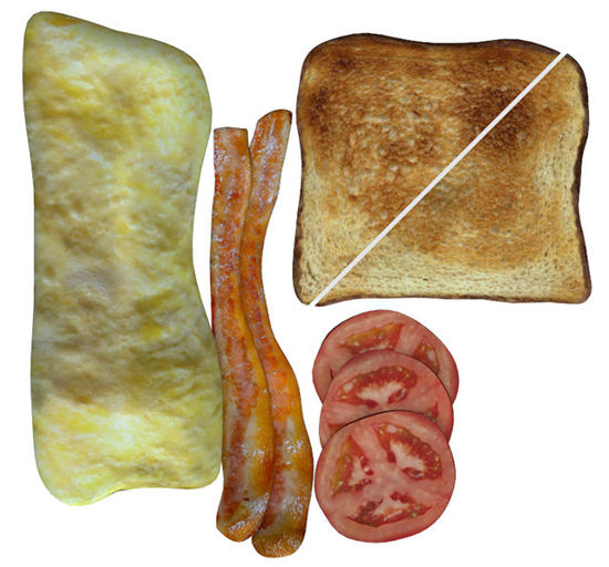 Picture of Breakfast Food Models Set 3 - Poser and DAZ Studio Format