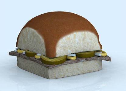 Picture of Little Slider Hamburger Model