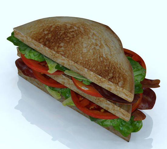 Picture of Double Decker BLT Sandwich and Extra Food Item Models